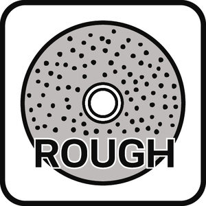 Grobe Scheibenoberfläche