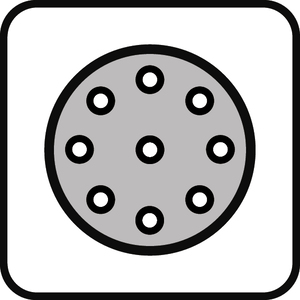 Schleifpapier 150 mm 8-fach gelocht