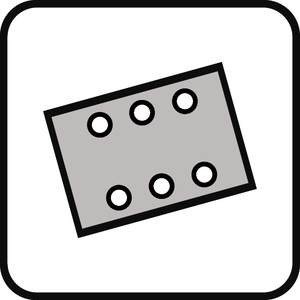 Schleifpapier 114x102 6-fach gelocht