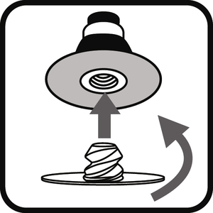 Gewindeaufnahme für Akku-Schleifer und -Polierer