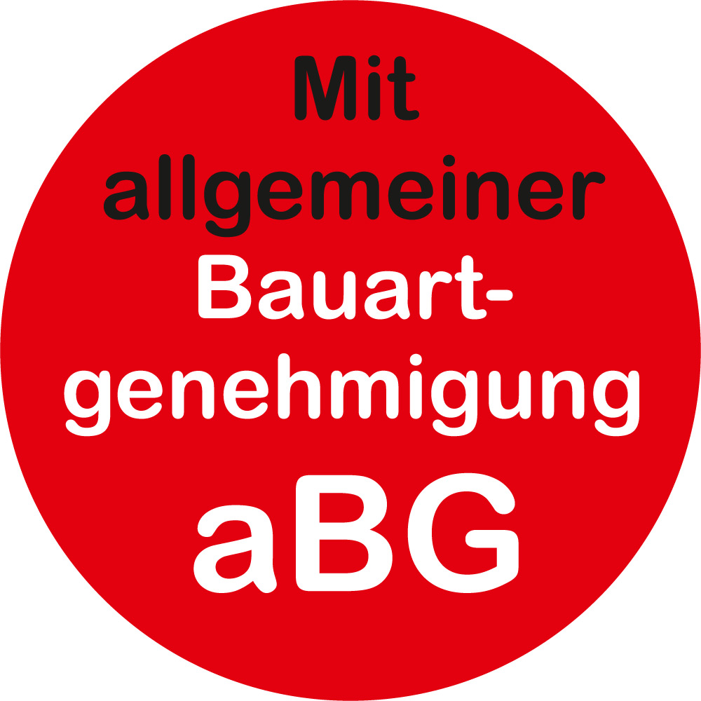 Mit allgemeiner Bauartgenehemigung